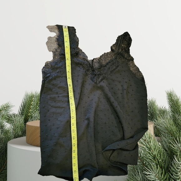 Source Unknown Swiss Dot Lace Edged Cami Size M - Picture 8 of 8